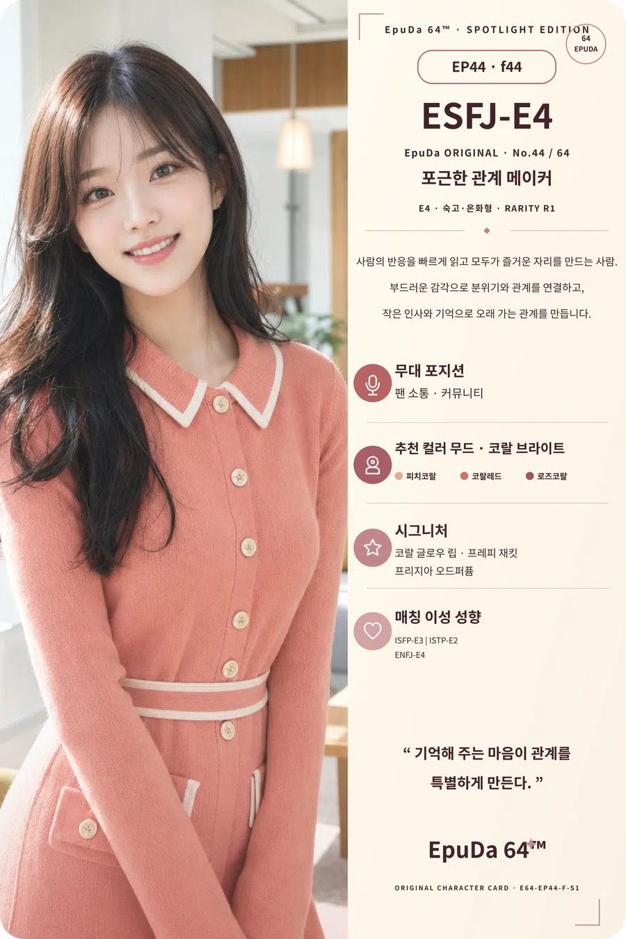 ESFJ-E4 아이돌 카드