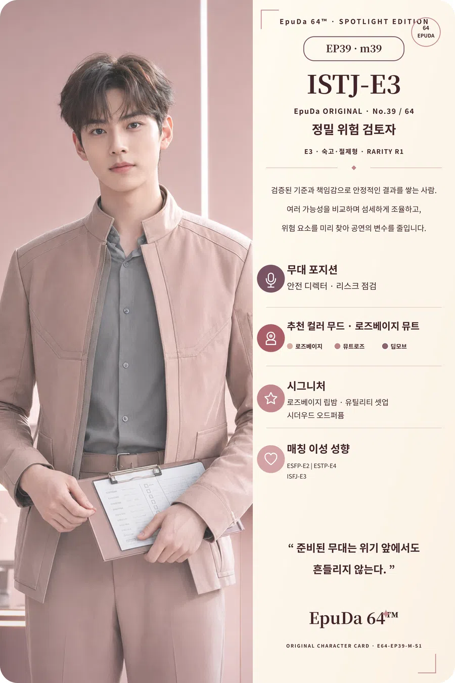 ISTJ-E3 아이돌 카드