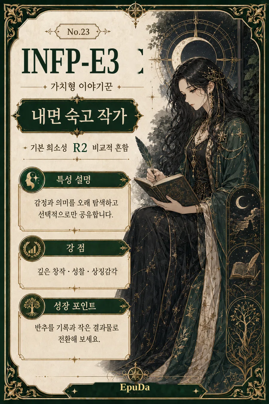 INFP-E3 여성 타로카드